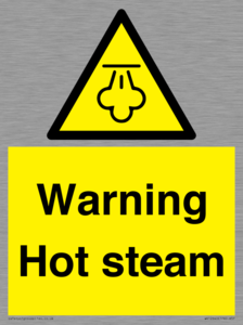 Warning Hot steam